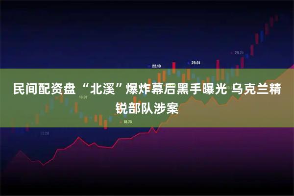 民间配资盘 “北溪”爆炸幕后黑手曝光 乌克兰精锐部队涉案